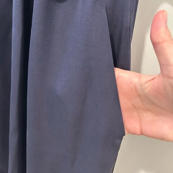 Theory Navy Osteen V-Neck Dress - Picture 4 of 9